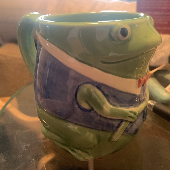 OTAGIRI JAPAN  FROG TOAD CERAMIC POTTERY MUG COFFEE CUP  MARY ANN BAKER PRINCE - Picture 3 of 10